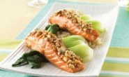 Maple Baked Salmon with Chopped Almonds