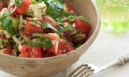 Chunky Tomato, Cucumber, Orzo and Fresh Herb Salad