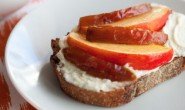 Crostini with Mascarpone, Nectarines and Medjool Dates