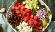 Salade grecque au melon d’eau