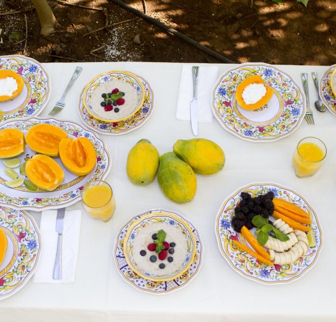 Salade de papaye arc-en-ciel