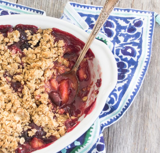 Croustade aux cerises de la Californie et aux agrumes de la Floride