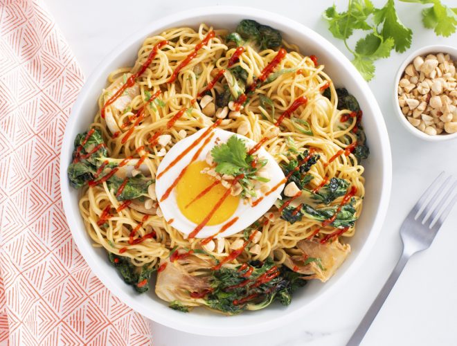 Put-an-egg-on-it Miso Peanut Noodles