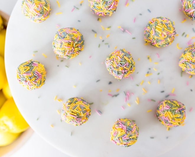 No Bake Lemon Truffles