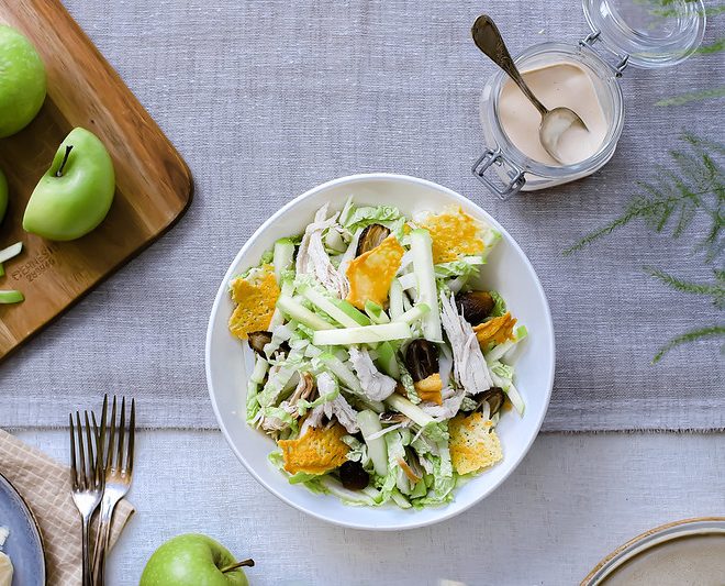 Salade César aux pommes