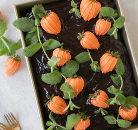 Chocolate Pumpkin Patch Cake